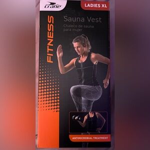 Crane sauna vest for fitness w/antimicrobial treatment size xl waist up to 33”